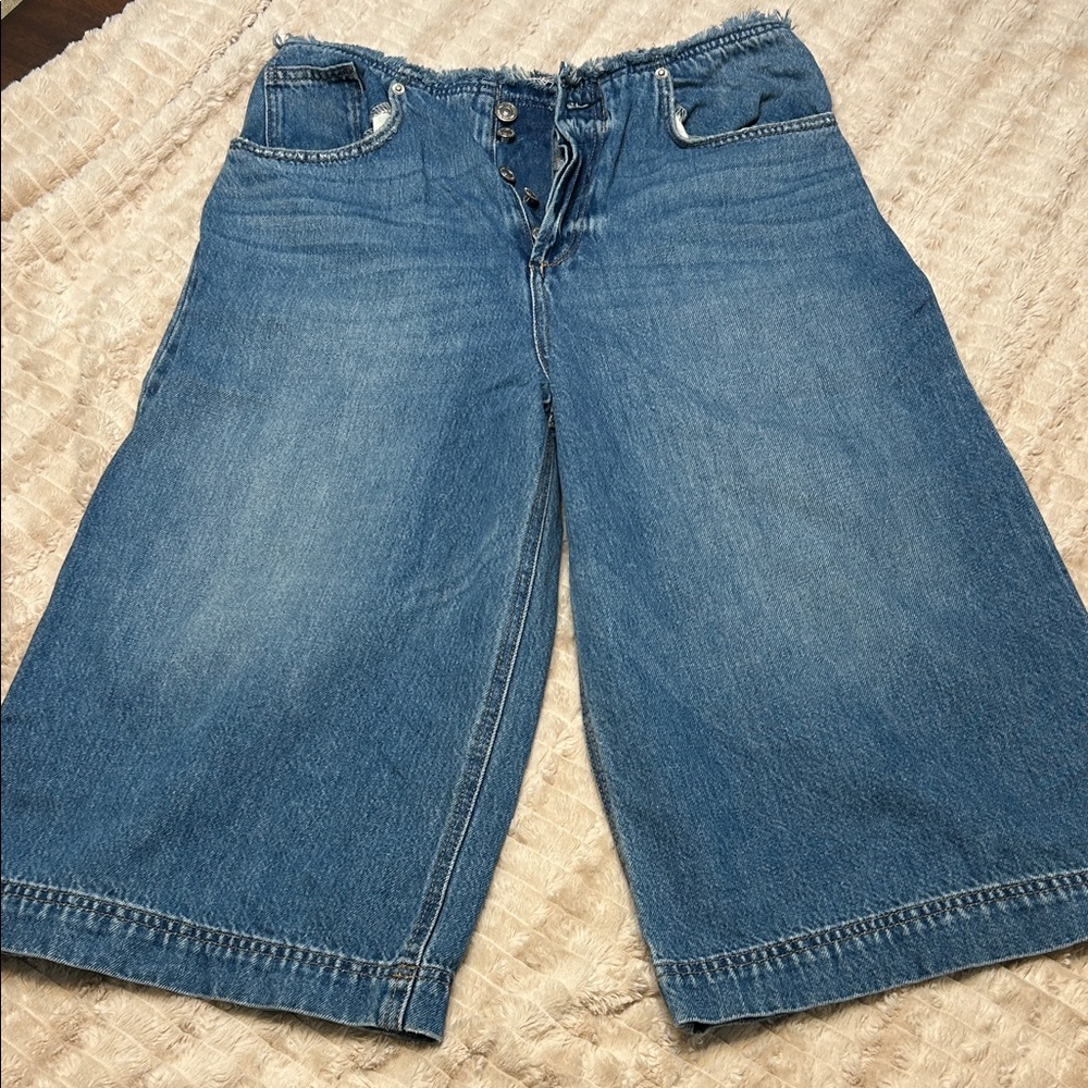 We The Free Denim Bermuda Shorts/Culottes
